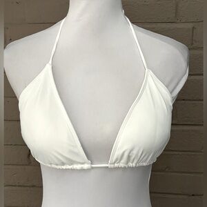 Icon Swim City Girls white bikini top L